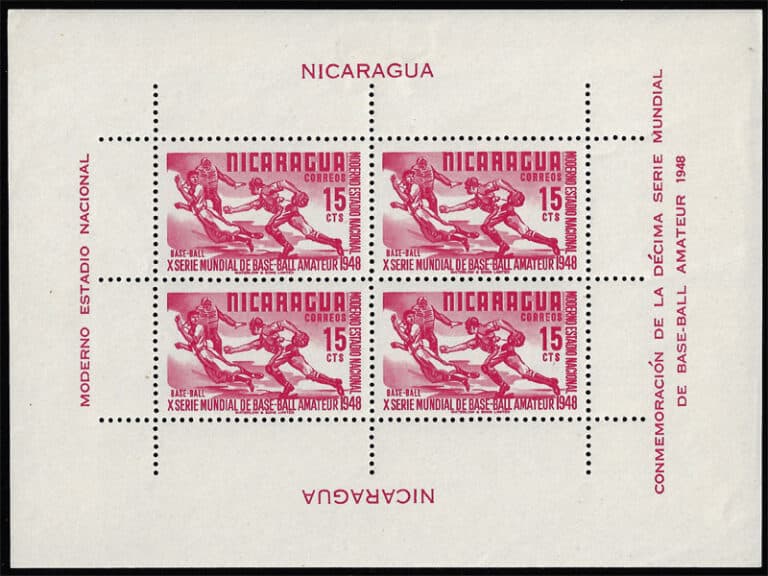1949 Nicaragua – 10th World Series of Baseball: Baseball for 15¢