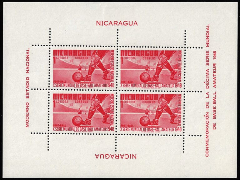 1949 Nicaragua – 10th World Series of Baseball: Football for C$1