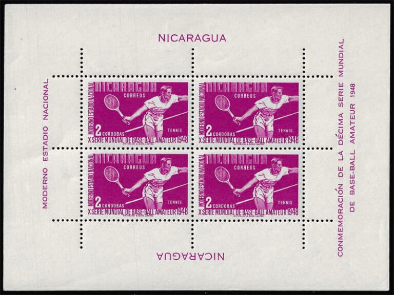 1949 Nicaragua – 10th World Series of Baseball: Tennis for C$2