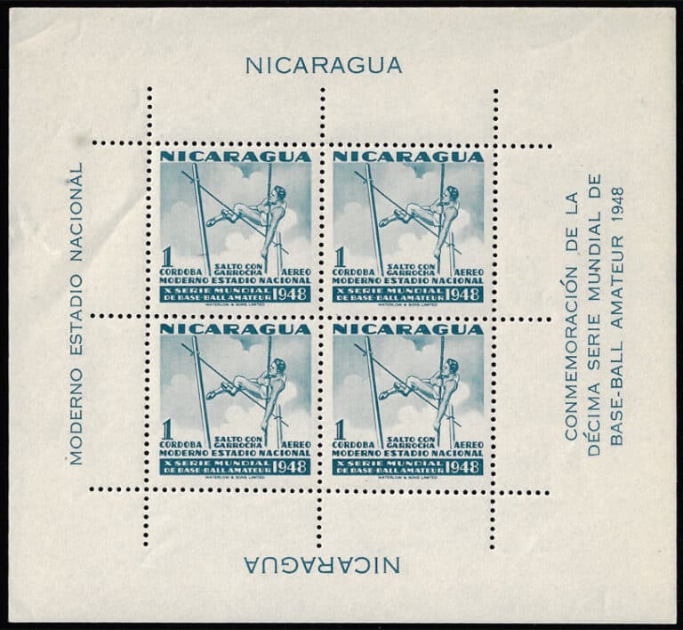 1949 Nicaragua – 10th World Series of Baseball: Pole Vault for C$1
