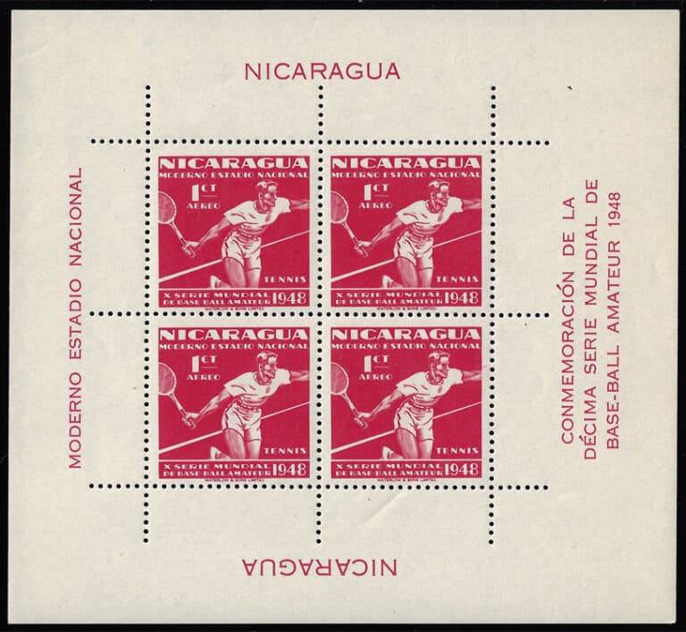 1949 Nicaragua – 10th World Series of Baseball: Tennis for 1¢