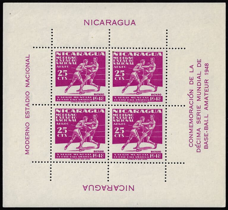 1949 Nicaragua – 10th World Series of Baseball: Boxing for 25¢
