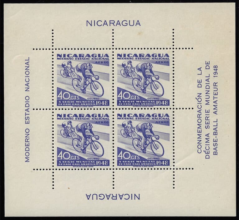 1949 Nicaragua – 10th World Series of Baseball: Cycling for 40¢