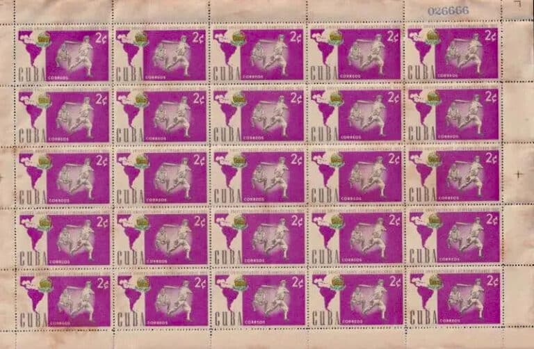 1962 Cuba – Juegos Universitarios Latinoamericanos Stamp Sheet
