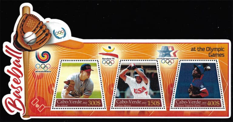 2023 Cape Verde – Olympic Games with Jim Abbott, Calvin Murray, and Chinese Taipei vs. Korea (3 values)