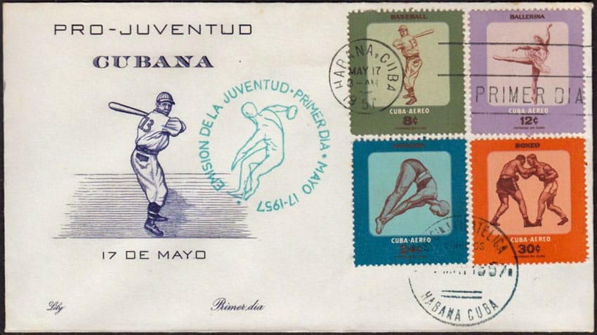 1957 Cuba – Youth Recreation First Day Cover
