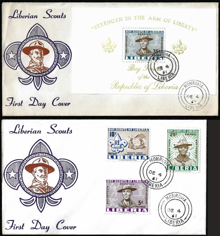 1961 Liberia – Boy Scouts of Liberia First Day Covers