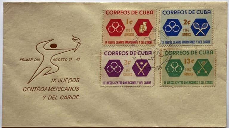 1962 Cuba – IX Juegos Centro Americanos y del Caribe First Day Cover