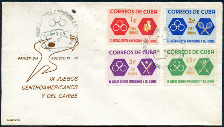 1962 Cuba – IX Juegos Centro Americanos y del Caribe First Day Cover