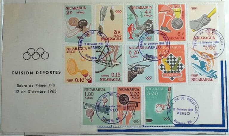 1963 Nicaragua – Olympic Games First Day Cover