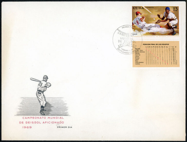 1969 Cuba – Cuba's Victory in the 17th World Championship First Day Cover