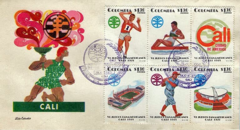 1971 Colombia – VI Juegos Panamericanos, First Day Cover