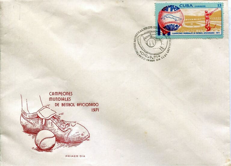 1971 Cuba – XIX Campeonato Mundiales de Beisbol Aficionado First Day Cover