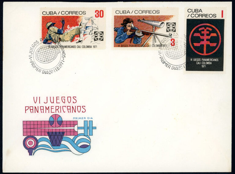 1971 Cuba – VI Juegos Panamericanos First Day Cover