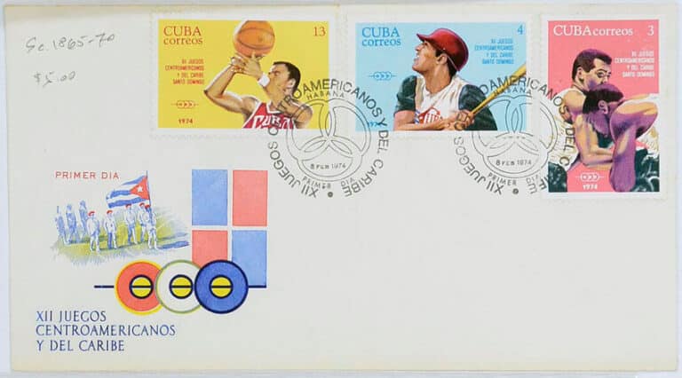 1974 Cuba – XII Juegos Centroamericanos y del Caribe First Day Cover