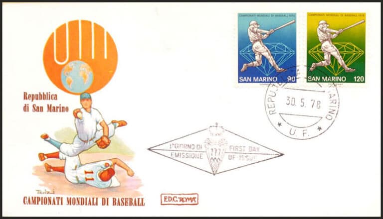 1978 San Marino – 25th Baseball World Cup First Day Cover