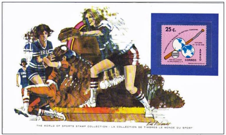 1978 El Salvador – IV Campeonato Mundial de Softbol Feminino First Day Cover