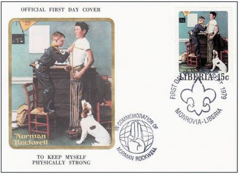 1979 Liberia – Norman Rockwell Boy Scouts - First Day Cover