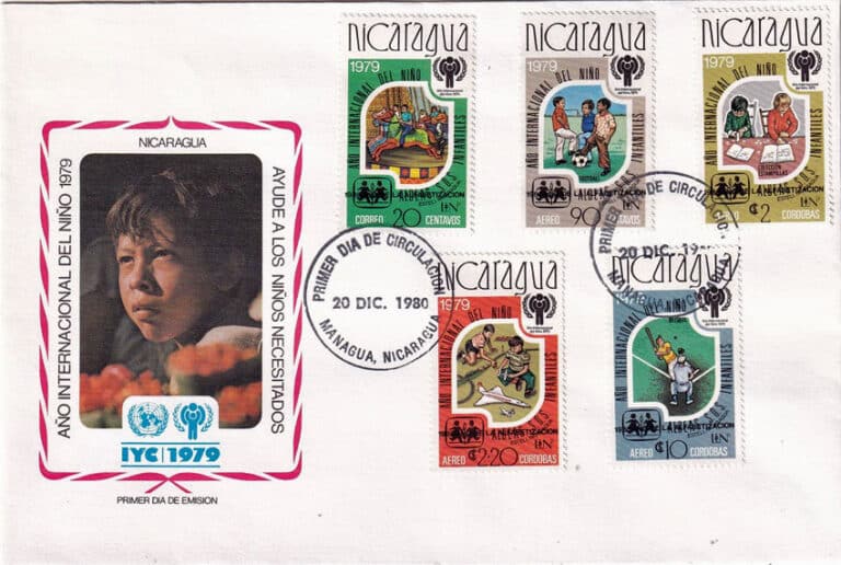1980 Nicaragua – International Year of the Child Overprint First Day Issue
