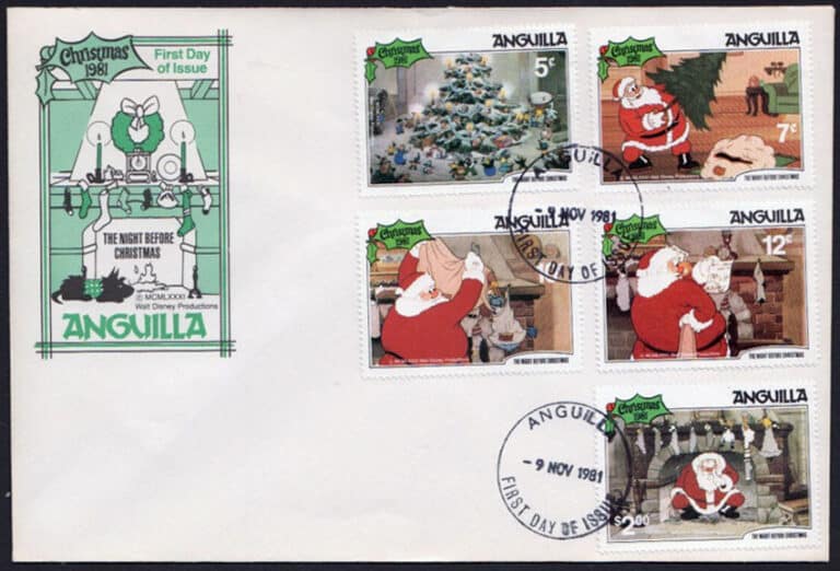 1981 Anguilla – The Night Before Christmas First Day Cover