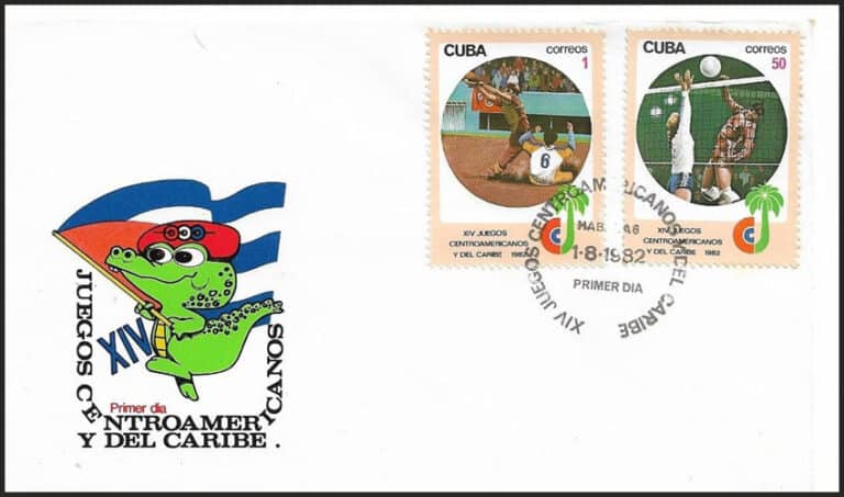 1982 Cuba – XIV Juegos Centroamericanos y del Caribe First Day Cover
