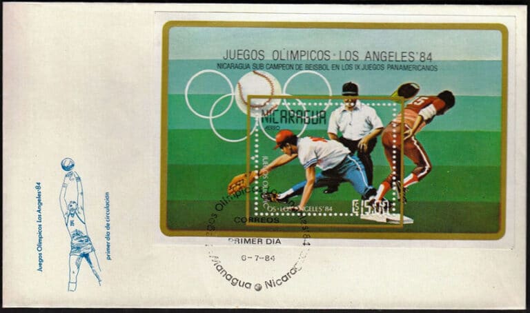 1984 Nicaragua – Juegos Olimpicos First Day Cover