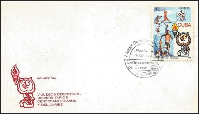 1986 Cuba – V Juegos Deportivos Universitarios First Day Cover