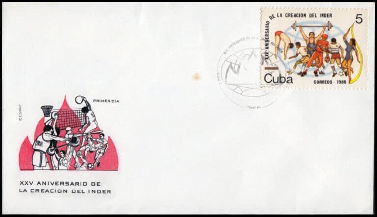 1986 Cuba – XXV Aniversario de la Creation del Inder First Day Cover