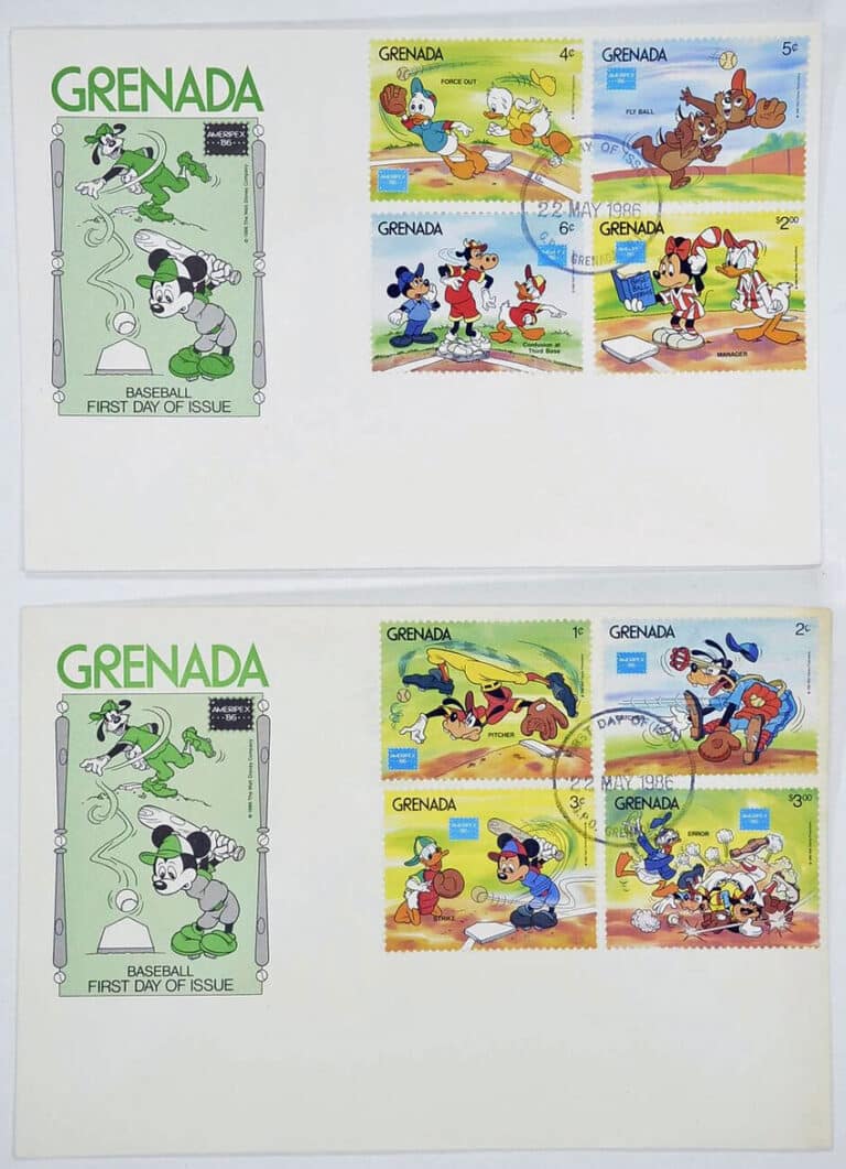 1986 Grenada – Walt Disney Series First Day Covers