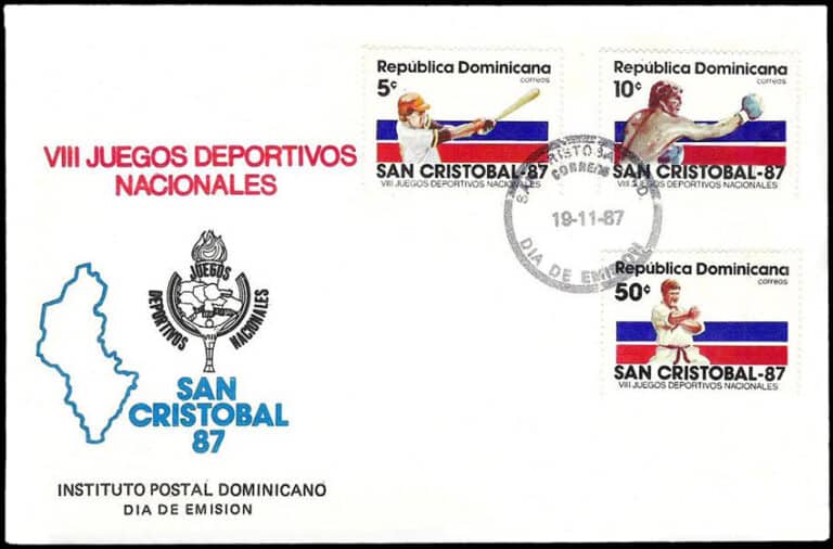 1987 Dominican Republic – VII Juegos Deportivos Nacionales First Day Cover
