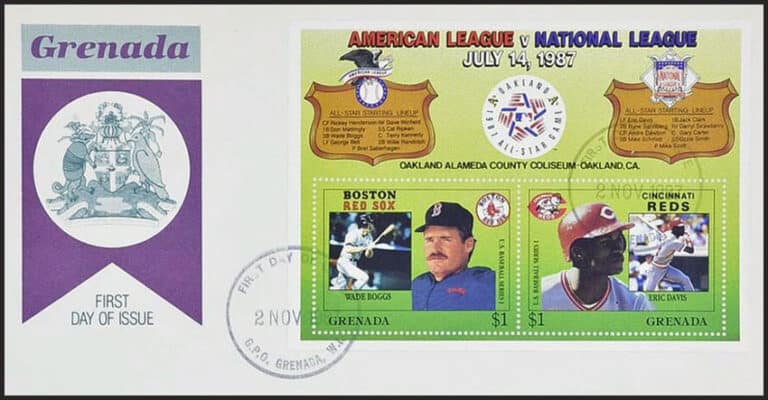 1987 Grenada – MLB All-Star Game First Day Cover