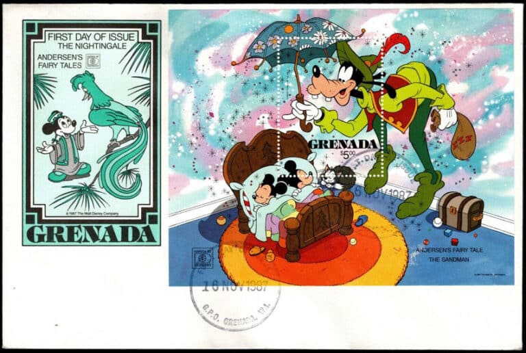 1987 Grenada – The Nightingale: Andersen's Fairy Tales First Day Cover
