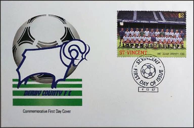 1987 St. Vincent – Derby County Football Club First Day Cover