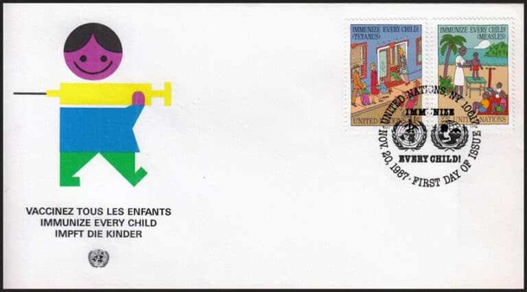 1987 United Nations New York - Immunize Every Child First Day Cover