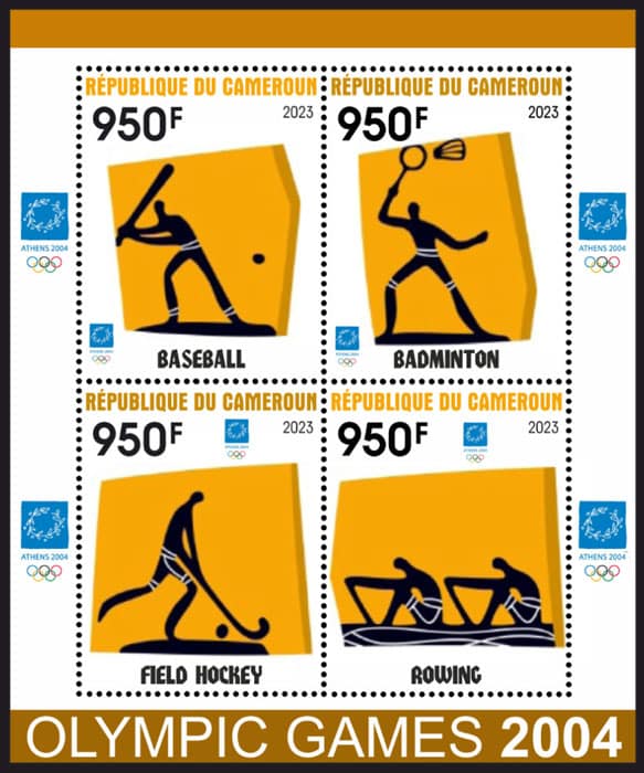 2023 Cameroon – Olympic Games 2004 with baseball, badminton, field hockey, rowing