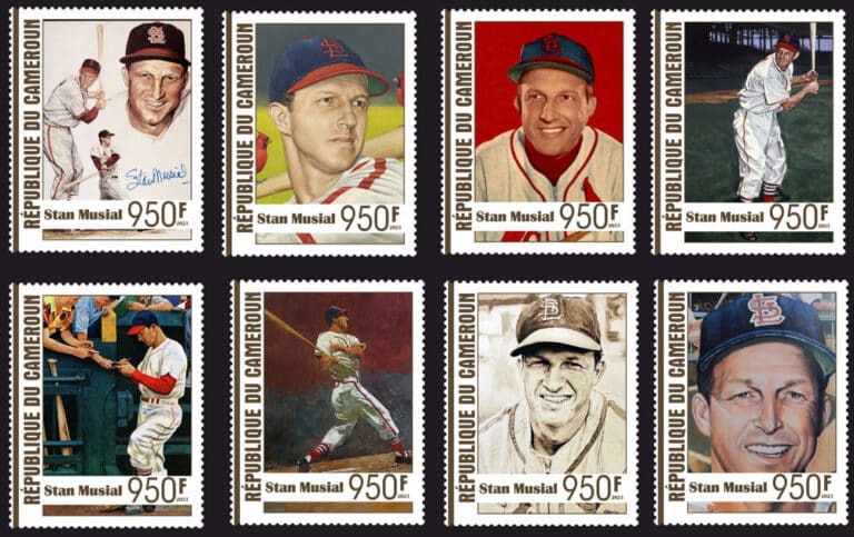 2023 Cameroon – Stan Musial (8 values)