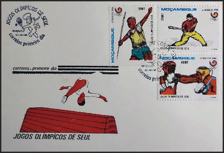 1988 Mozambique – Jogos Olimpicos de Seul First Day Cover