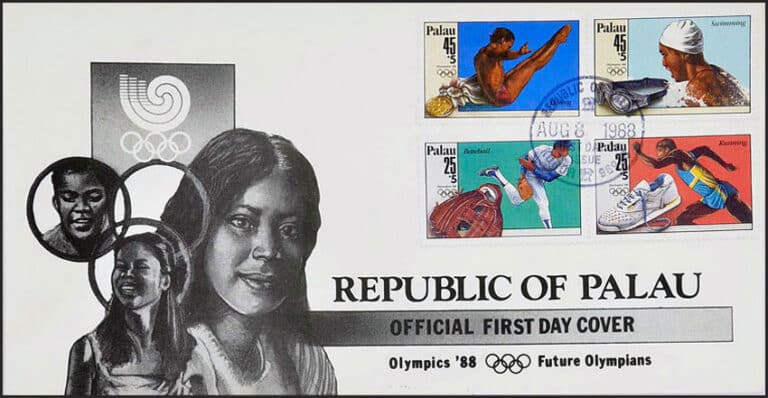 1988 Palau – Future Olympians First Day Cover