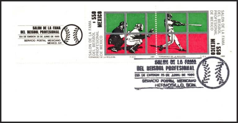 1989 Mexico – Salon de la Fama Beisbol Professional First Day Cover