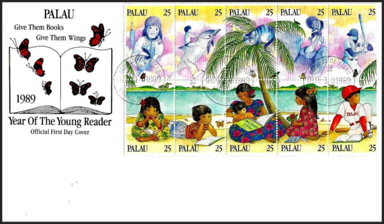 1989 Palau – Week of the Young Reader First Day Cover