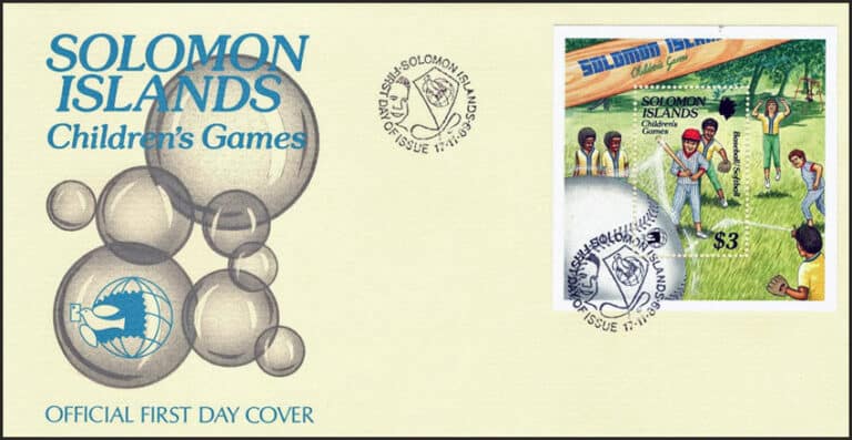 1989 Solomon Islands – Children's Games First Day Cover