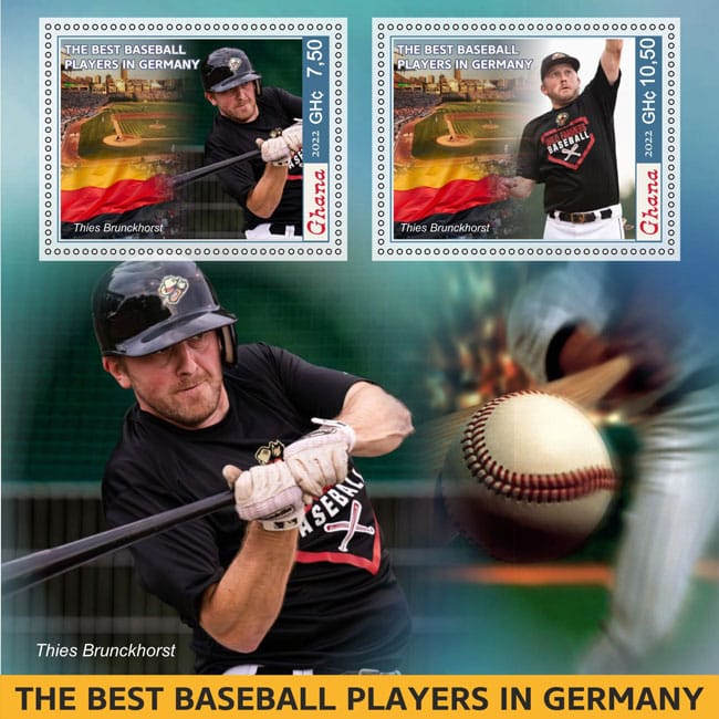 2022 Ghana – The Best Baseball Players in Germany, 2 values with Thies Brunckhorst
