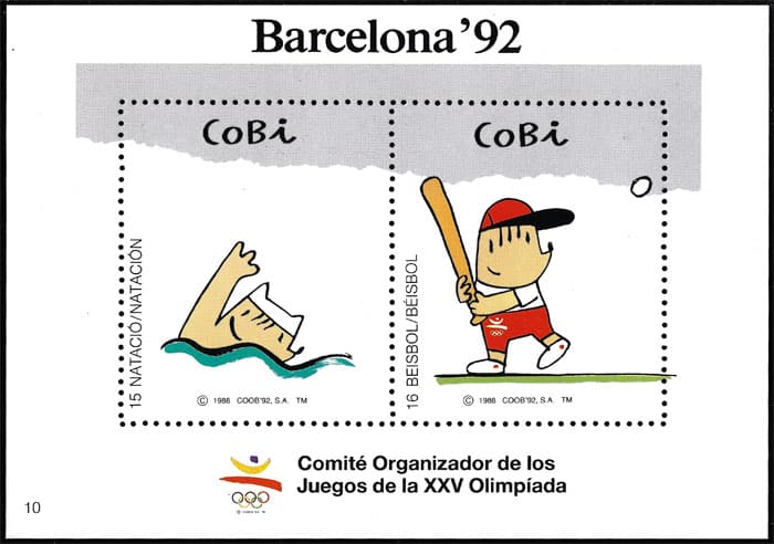 1992 Spain – Barcelona '92 Promotional Stamps with Cobi