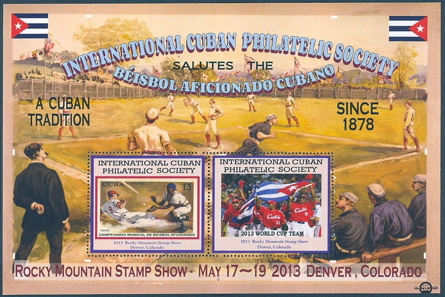 2013 – Rocky Mountain Stamp Show Featuring Cuba – 2013 World Cup Team