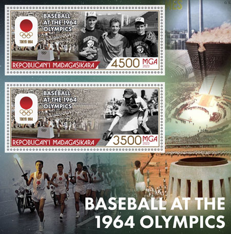 2023 Madagascar – Baseball at the 1964 Olympics (2 values)