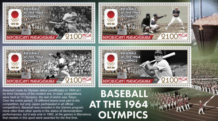 2023 Madagascar – Baseball at the 1964 Olympics (4 values)