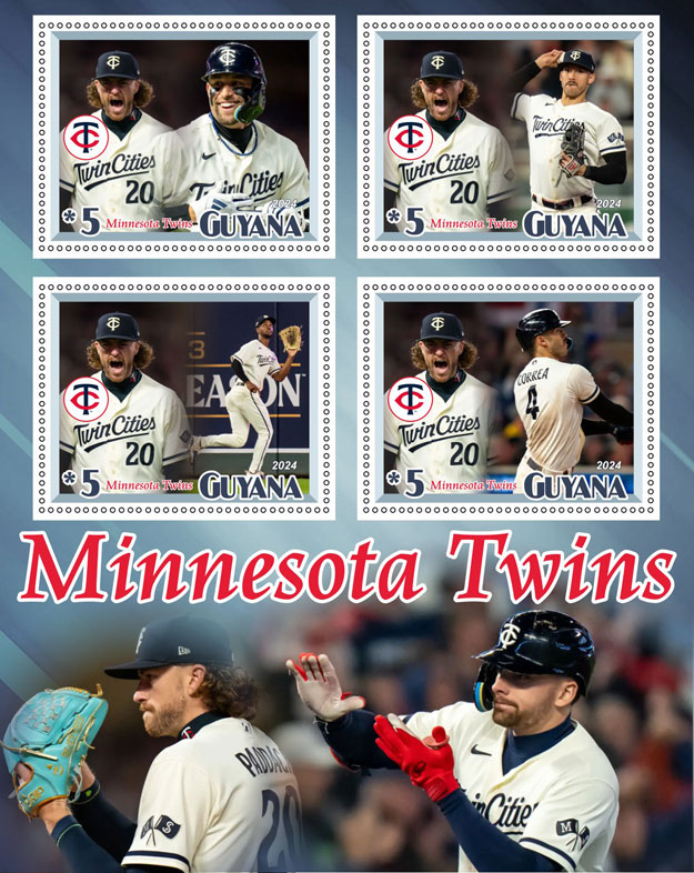 2024 Guyana – Minnesota Twins, 4 values