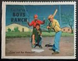 Boys Ranch, by Cal Farley (baseball stamp)