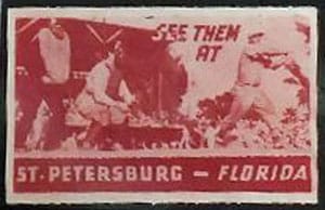 See Them at St. Petersburg, Florida (baseball stamp)
