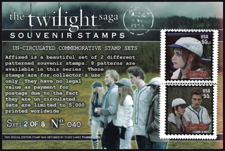 The Twilight Saga Souvenir Stamps – Vampire Baseball - Set 2 (Kristen Stewart as Bella Swan)